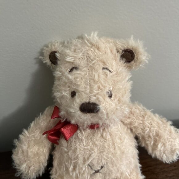 Kawaii Classic Toy Co. Teddy Bear Plush Patches Stitch Stitches Red Ribbon 7" - Picture 8 of 10